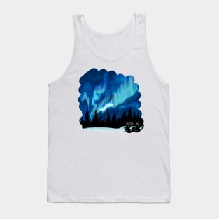 Northern lights in Canada Tank Top